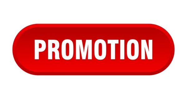 Pulsante di promozione. promozione arrotondato segno rosso. promozione — Vettoriale Stock