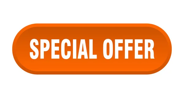 Botón de oferta especial. oferta especial signo naranja redondeado. oferta especial — Archivo Imágenes Vectoriales
