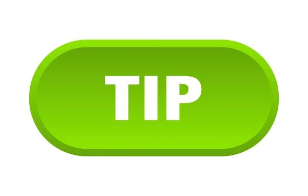 Tip button. tip rounded green sign. tip — Stock Vector