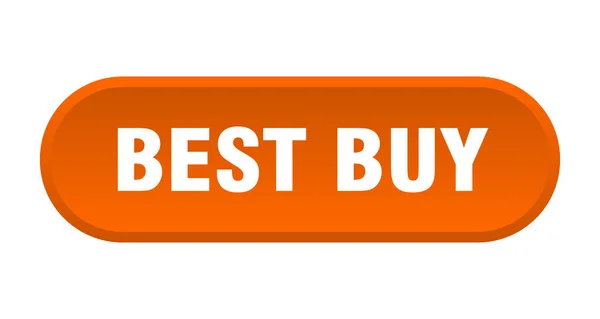 Mejor botón de compra. mejor comprar signo redondeado naranja. mejor compra — Vector de stock