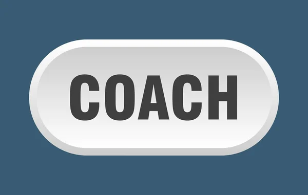 Coach button. coach rounded white sign. coach — Stock Vector