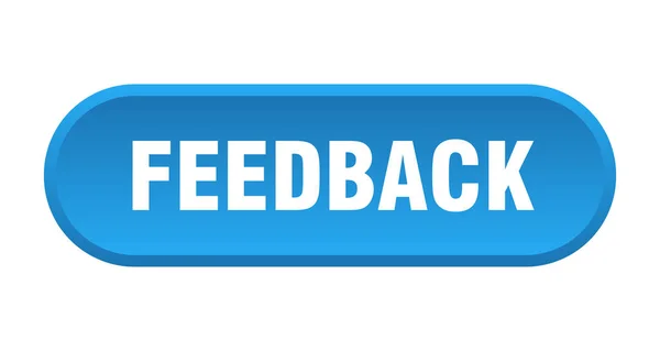 Botão de feedback. feedback arredondado sinal azul. feedback — Vetor de Stock