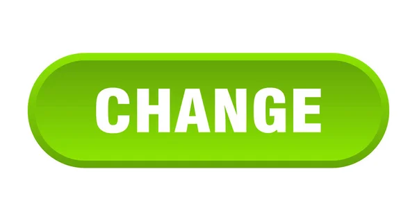 Change button. change rounded green sign. change — Stock Vector