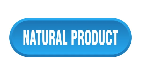 天然产品按钮。天然产品圆形蓝色标志。天然产品 — 图库矢量图片