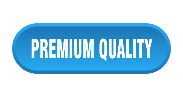 Pulsante di qualità premium. qualità premium arrotondato segno blu. qualità premium — Vettoriale Stock