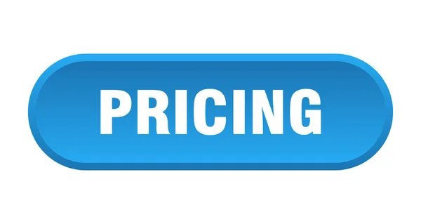 Pricing button. pricing rounded blue sign. pricing — Stock Vector