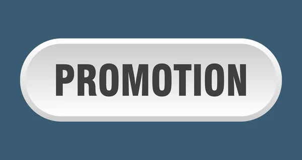 Pulsante di promozione. promozione arrotondato segno bianco. promozione — Vettoriale Stock