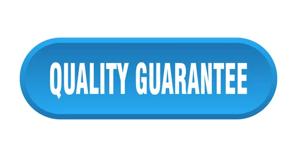 Bouton garantie de qualité. garantie de qualité signe bleu arrondi. garantie de qualité — Image vectorielle