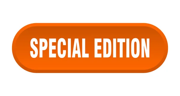 Botón de edición especial. edición especial redondeada signo naranja. edición especial — Archivo Imágenes Vectoriales