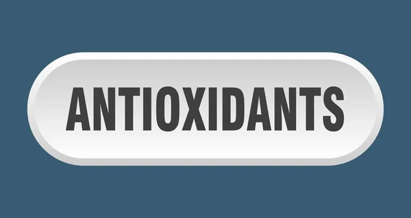 Botão antioxidantes. antioxidantes arredondado sinal branco. antioxidantes — Vetor de Stock