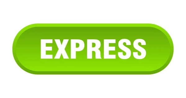 Express-Taste. Express abgerundetes grünes Zeichen. ausdrücken — Stockvektor