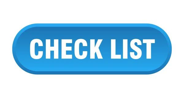 Кнопка перевірки списку. перевірте список округлих синіх знаків. перевірка списку — стоковий вектор