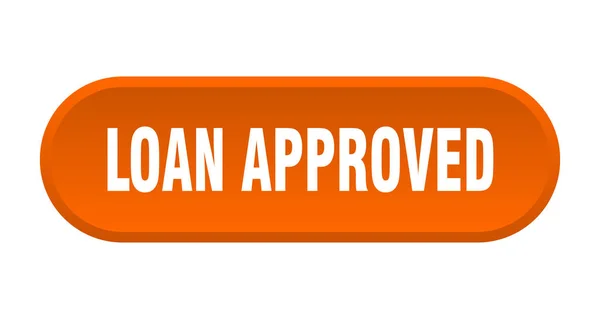 Kredi onaylı düğme. kredi onaylı yuvarlak turuncu işareti. kredi onaylı — Stok Vektör