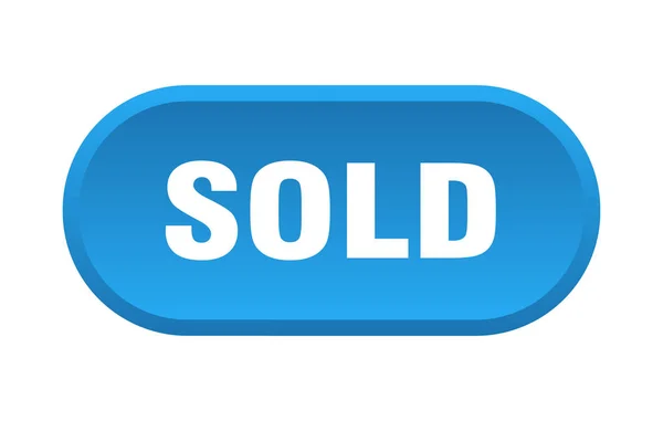 Sold button. sold rounded blue sign. sold — Stock Vector