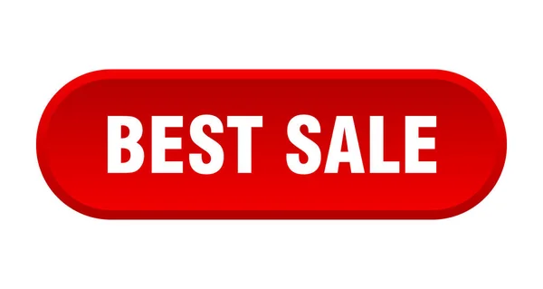 Best sale button. best sale rounded red sign. best sale — Stock Vector