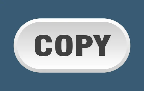 Copy button. copy rounded white sign. copy — Stock Vector