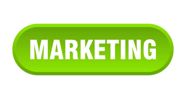 Botón de marketing. comercialización signo verde redondeado. comercialización — Archivo Imágenes Vectoriales