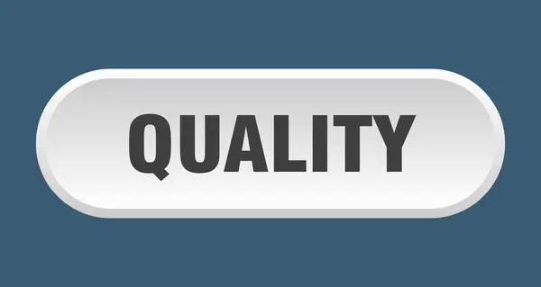 Botón de calidad. signo blanco redondeado de calidad. calidad — Vector de stock