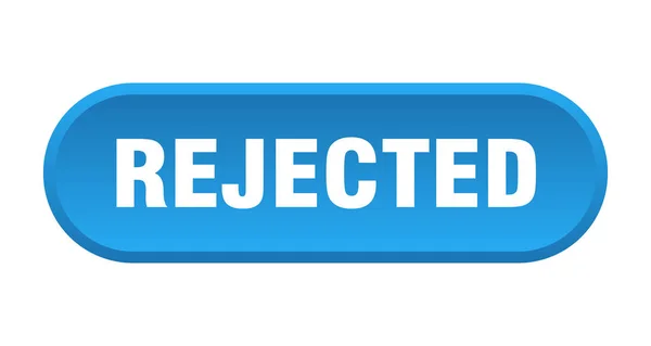 Rejected button. rejected rounded blue sign. rejected — Stock Vector