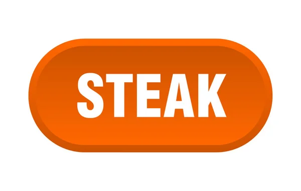 Botón de filete. filete redondeado signo naranja. filete — Vector de stock