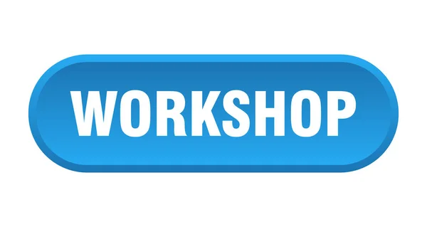 Workshop knop. Workshop afgerond blauw teken. Workshop — Stockvector