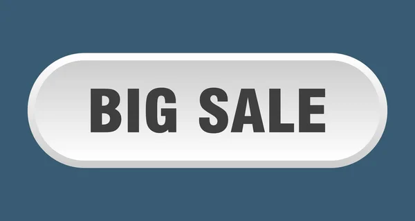 Μεγάλο κουμπί πώλησης. μεγάλη πώληση στρογγυλό λευκό σημάδι. μεγάλη πώληση — Διανυσματικό Αρχείο