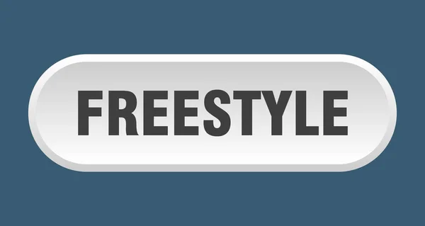 Botón freestyle. estilo libre signo blanco redondeado. estilo libre — Vector de stock