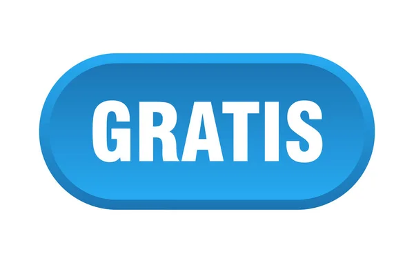 Gratis. gratis se zaoblenými modrými znaménmi. Gratis — Stockový vektor