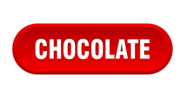 Chocolate button. chocolate rounded red sign. chocolate — Stock Vector