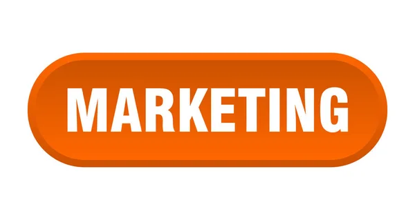 Botón de marketing. comercialización redondeada signo naranja. comercialización — Archivo Imágenes Vectoriales