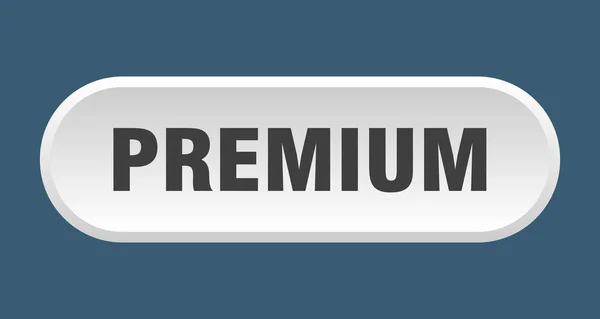 Premium-knappen. Premium rundad vit skylt. Premium — Stock vektor