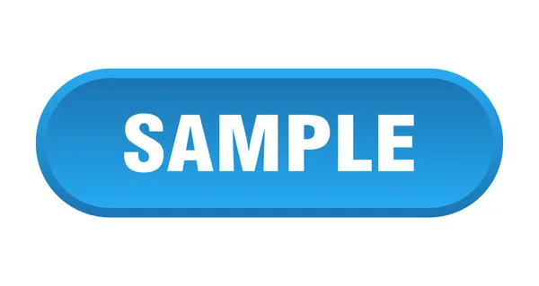Sample button. sample rounded blue sign. sample — Stock Vector