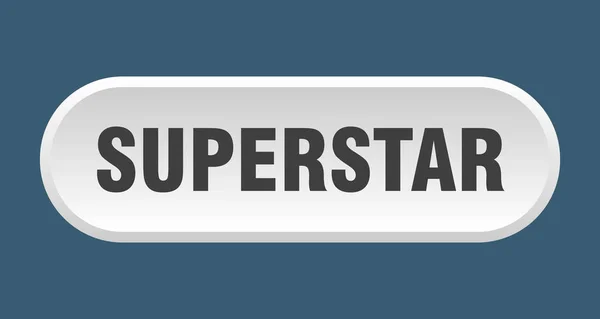 Superstar-knappen. Superstar rundad vit skylt. Superstar — Stock vektor