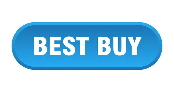En iyi satın alma düğmesi. en iyi yuvarlak mavi işareti satın. en iyi satın almak — Stok Vektör