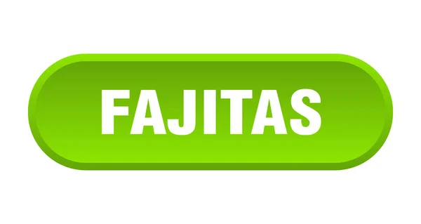 Botón fajitas. fajitas redondeadas signo verde. fajitas — Vector de stock