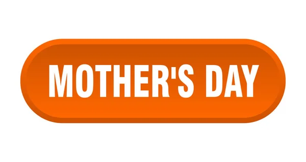mother's day button. mother's day rounded orange sign. mother's day