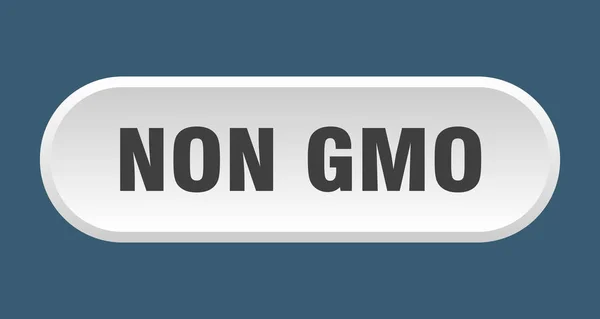 Non gmo button. non gmo rounded white sign. non gmo — Stock Vector
