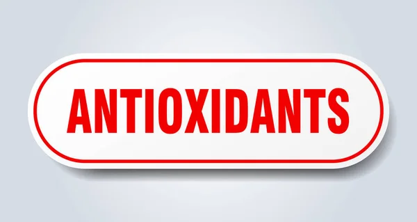 Antioxidants sign. antioxidants rounded red sticker. antioxidants — Stock Vector
