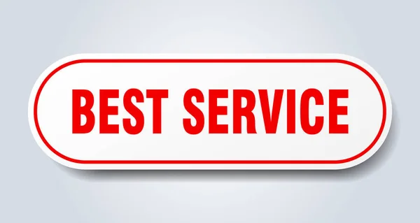 En iyi servis işareti. en iyi hizmet yuvarlak kırmızı etiket. en iyi hizmet — Stok Vektör