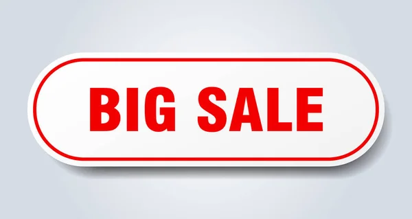 Big sale sign. big sale rounded red sticker. big sale — Stock Vector