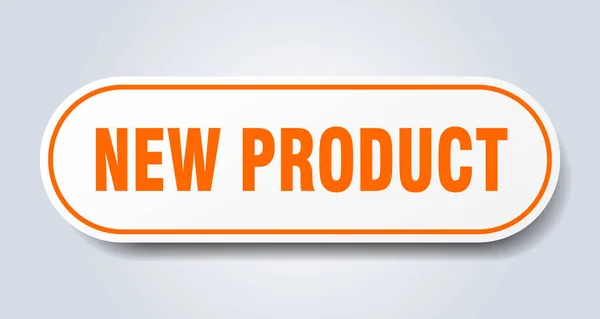 New product sign. new product rounded orange sticker. new product — Stock Vector