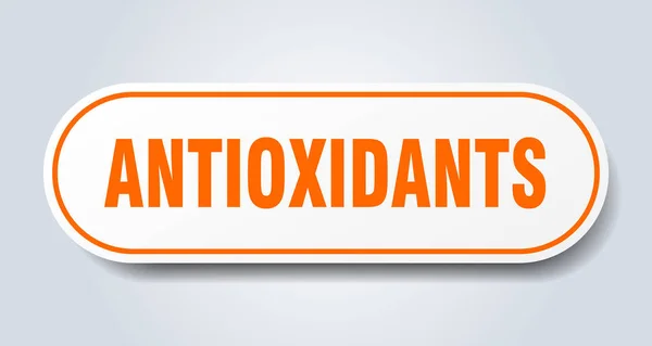 Antioxidants sign. antioxidants rounded orange sticker. antioxidants — Stock Vector