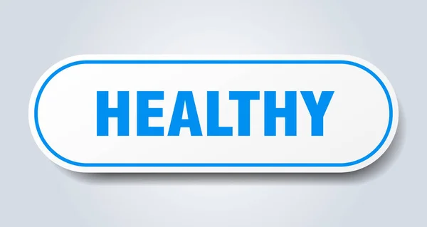 Healthy sign. healthy rounded blue sticker. healthy — Stock Vector