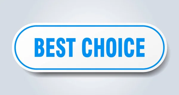 Beste keuze teken. beste keuze afgeronde blauwe sticker. beste keuze — Stockvector
