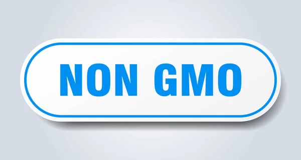 Non gmo sign. non gmo rounded blue sticker. non gmo — Stock Vector