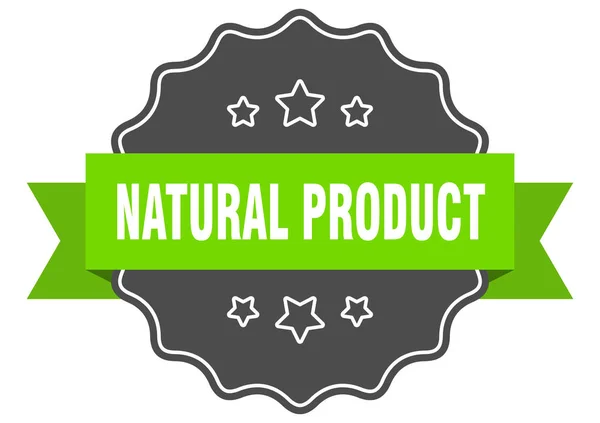 Uszczelnienia na białym tle produktu naturalnego. produkt naturalny zielona etykieta. produkt naturalny — Wektor stockowy