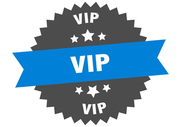VIP icon blue, isolated on black background Stock Photo - Alamy
