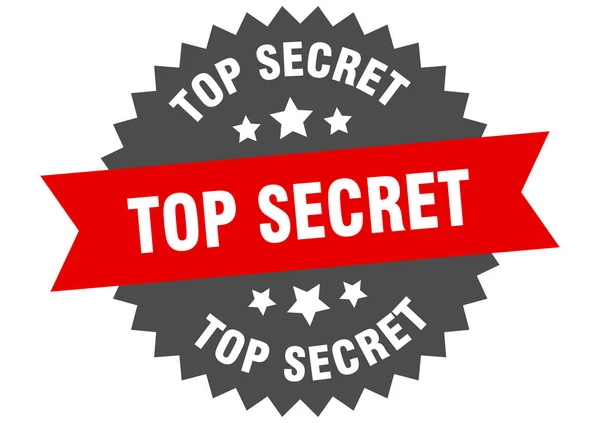 Red Top Secret Stamp or Sticker Stock Vector - Illustration of
