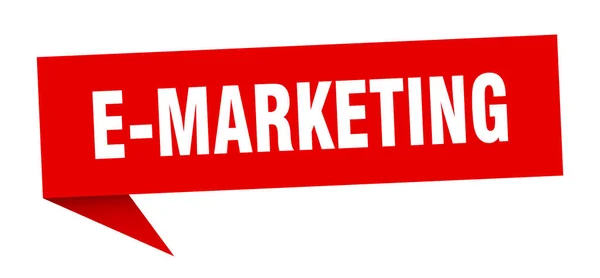 Baner Marketingowy Bańka Mowy Marketingu Znak Marketingu — Wektor stockowy