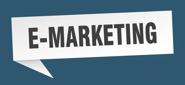 Banner Marketing Bolha Discurso Marketing Sinal Marketing —  Vetores de Stock